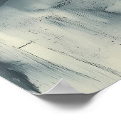 Romantische wandeling in de regen onder de Big Ben Poster (Hoek)