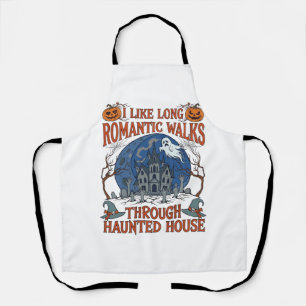 Romantische wandelingen door spookhuis spookpompoe schort