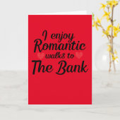 Romantische wandelingen naar de bank, grappig, Val Kaart (Gele Bloem)