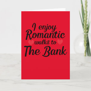Romantische wandelingen naar de bank, Grappig, Val Kaart