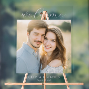 Romantische warme minimalistische foto acryl bord