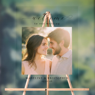 Romantische warme minimalistische foto acryl bord