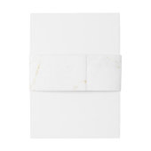 Romantische Water Kleur Bourgondië Floral Chic Bru Uitnodigingen Wikkel (Achterkant Voorbeeld)