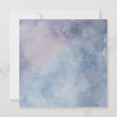 Romantische Watercolor Bloemen Bruiloft Save The D Kaart (Achterkant)