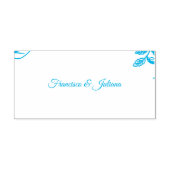 Romantische Waterfront Bruiloft Zelfinktende Stempel (Design)