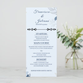 Romantische Waterfront Trouwdag Menu