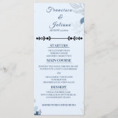Romantische Waterfront Trouwdag Menu (Voorkant)