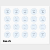 Romantische Waterfront Trouwdag Ronde Sticker (Vel)