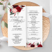 Romantische Waterkleur Bourgogne Bloemen Programma