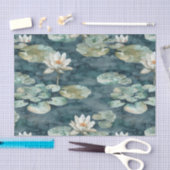 Romantische waterlelieblad lotus bloemige bruidsdo tissuepapier (Craft)