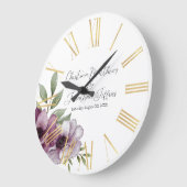 Romantische Waterverf Anemonen Grote Klok (Hoek)