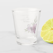 Romantische Waterverf Anemonen Shot Glas (Achterkant)