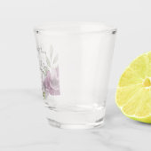 Romantische Waterverf Anemonen Shot Glas (Rechts)