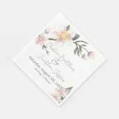 Romantische Waterverf Apple Blossom Servet (Hoek)