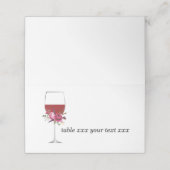 Romantische Waterverf Bloem, rode wijn Plaatskaartje (Buitenkant ongevouwen)