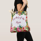 Romantische Waterverf bloemen bruiloft Tote Bag (Dichtbij)