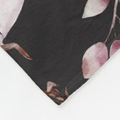 Romantische waterverf bloemen fleece deken (Hoek)