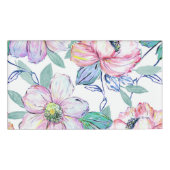 Romantische waterverf bloemen handverfontwerp naambadge (Voorkant)