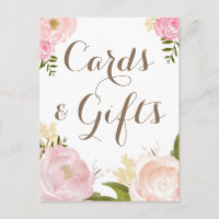 Romantische Waterverf Bloemen Kaarten en cadeautje