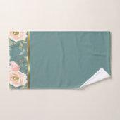 Romantische Waterverf Bloemen Rozen Bad Handdoek (Handdoek)