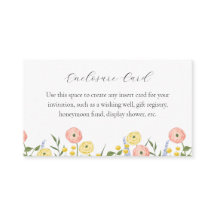 Romantische Waterverf Bloemenverblijf Kaart