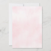 Romantische Waterverf Blush Roses Wedding Kaart (Achterkant)