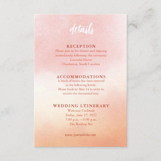 Romantische Waterverf bruiloft behuizing Kaarten (Voorkant)