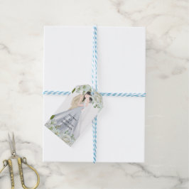 Romantische Waterverf Bruiloft Cadeaulabel