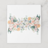 Romantische Waterverf bruiloft gevouwen plaats kaa Plaatskaartje (Buitenkant ongevouwen)