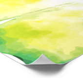 Romantische Waterverf Butterfiles geloven in jezel Poster (Hoek)