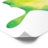 Romantische Waterverf Butterfiles geloven in jezel Poster (Hoek)