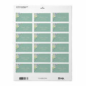 Romantische, waterverf Cactus Succulenten Etiket (Full Sheet)