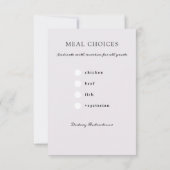 Romantische Waterverf Floral Amethyst Wedding RSVP Kaartje (Achterkant)