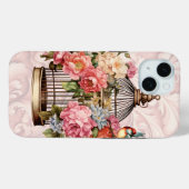Romantische  Waterverf Floral Birdcage Case-Mate iPhone Case (Achterkant (horizontaal))