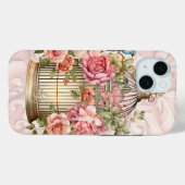 Romantische  Waterverf Floral Birdcage Case-Mate iPhone Case (Achterkant (horizontaal))