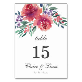 Romantische Waterverf Floral country Wedding Kaart