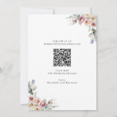 Romantische Waterverf Floral Eucalyptus Weddenscha Save The Date (Achterkant)