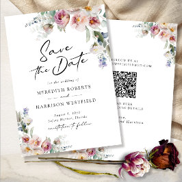 Romantische Waterverf Floral Eucalyptus Weddenscha Save The Date