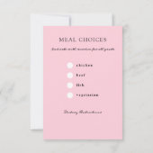 Romantische Waterverf Floral Plum Wedding RSVP Kaartje (Achterkant)