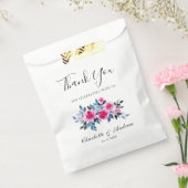 Romantische Waterverf Floral Weddenschap Dank je Bedankzakje (Gezegeld)