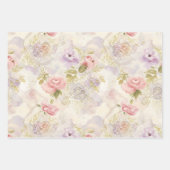 Romantische Waterverf Floral Wrapping Paper - Eleg (Voorkant 2)