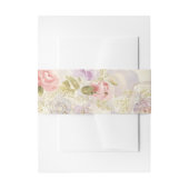 Romantische Waterverf Floral Wrapping Paper - Eleg Uitnodigingen Wikkel (Voorkant Voorbeeld)