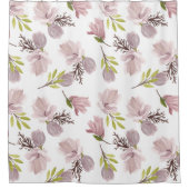 Romantische waterverf floreel patroon elegante pas douchegordijn (Voorkant)