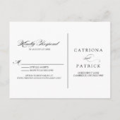 Romantische Waterverf Flowers RSVP Briefkaart II (Achterkant)