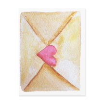 Romantische waterverf hart