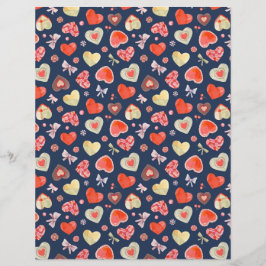 Romantische Waterverf Harten Briefhoofd