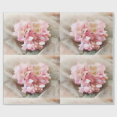 Romantische Waterverf Hydrangea Wrapppapier Cadeaupapier (Vlak)