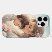 Romantische Waterverf iPhone Wallpaper – Een cadea iPhone Hoesje (Achterkant horizontaal)