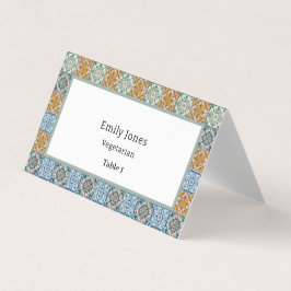 Romantische Waterverf Italiaans Tegels plaats kaar Kaart