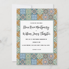 Romantische Waterverf Italië Bestemmingsbruiloft Kaart